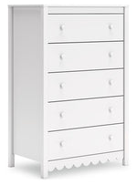 Hallityn - Five Drawer Chest - White - R&R Furniture Gallery (Fountain Valley, CA)
