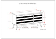 Clarkson - Sideboard Buffet - Rustic Natural Aged Brown - R&R Furniture Gallery (Fountain Valley, CA)