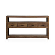 Mattai - 4 Drawer Console Table - Natural - R&R Furniture Gallery (Fountain Valley, CA)