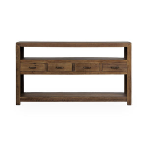 Mattai - 4 Drawer Console Table - Natural - R&R Furniture Gallery (Fountain Valley, CA)