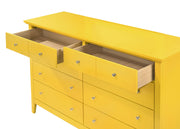 Elegant Glory Furniture dresser with sleek drawers, ideal for any room, showcasing a stylish and functional storage solution.