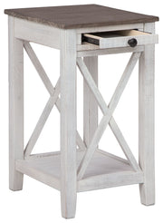 Adalane - Accent Table - White / Gray - R&R Furniture Gallery (Fountain Valley, CA)
