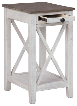 Adalane - Accent Table - White / Gray - R&R Furniture Gallery (Fountain Valley, CA)