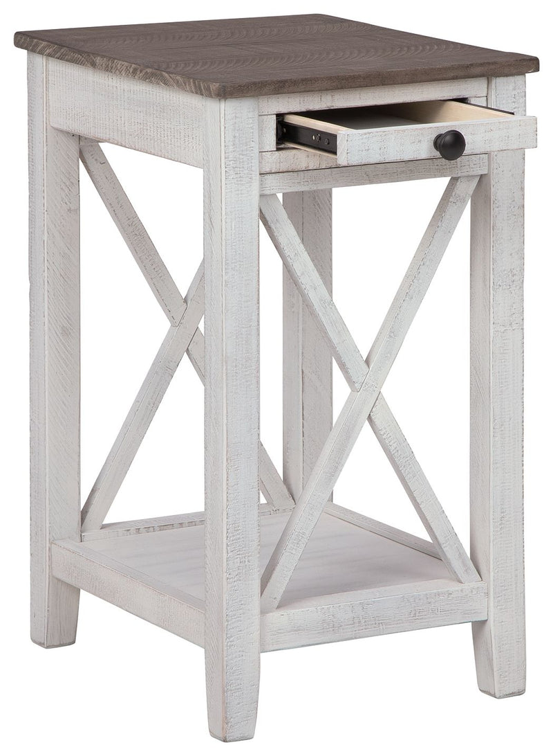 Adalane - Accent Table - White / Gray - R&R Furniture Gallery (Fountain Valley, CA)