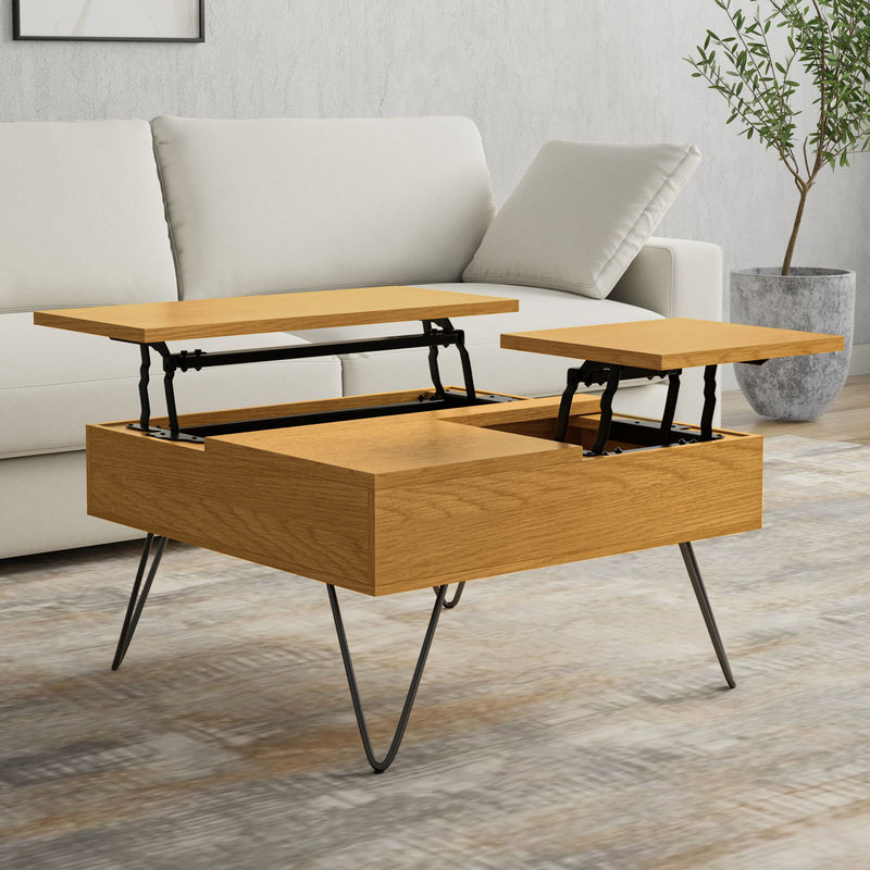 Hunter - Handcrafted Lift Top Coffee Table - R&R Furniture Gallery (Fountain Valley, CA)