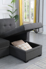 Lucca - Reversible Sleeper Sectional Sofa With Storage Chaise - R&R Furniture Gallery (Fountain Valley, CA)