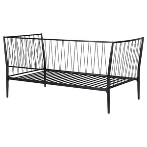 Vertigo - Twin Daybed With Slatted Support - Matte Black