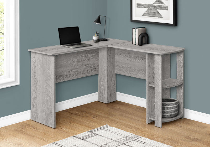 Computer Desk, Home Office, Corner, Storage Shelves, L Shape, Laptop, Contemporary & Modern - R&R Furniture Gallery (Fountain Valley, CA)