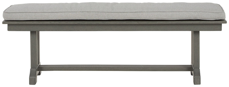 Visola - Bench with Cushion - Gray - R&R Furniture Gallery (Fountain Valley, CA)