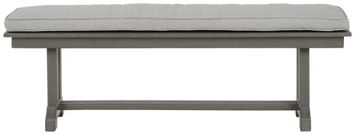 Visola - Bench with Cushion - Gray - R&R Furniture Gallery (Fountain Valley, CA)