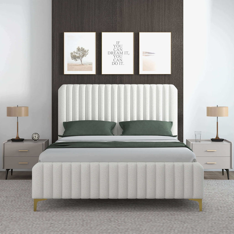 Valery - Upholstered Platform Bed - R&R Furniture Gallery (Fountain Valley, CA)