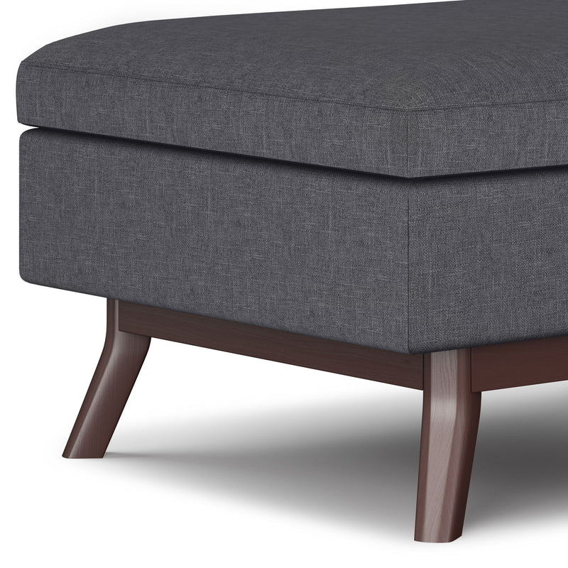 Owen - Upholstered Rectangular Storage Ottoman - R&R Furniture Gallery (Fountain Valley, CA)