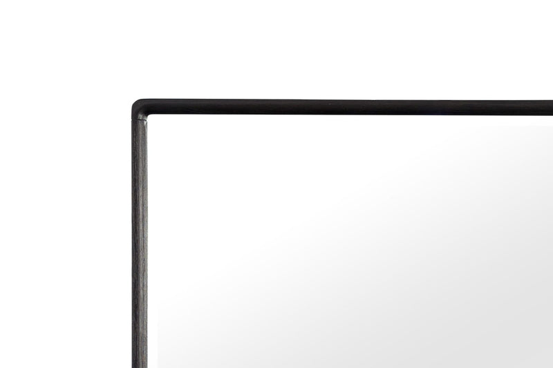 Rectangle Wood Mirror - Black - R&R Furniture Gallery (Fountain Valley, CA)