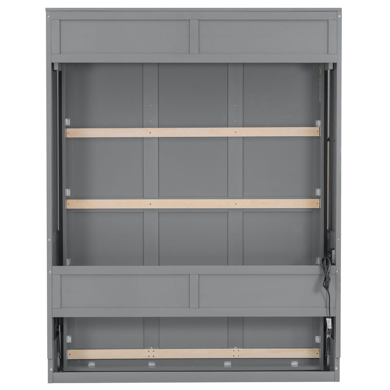 Murphy Bed With Desk, LED Lights & USB Charging Station - R&R Furniture Gallery (Fountain Valley, CA)