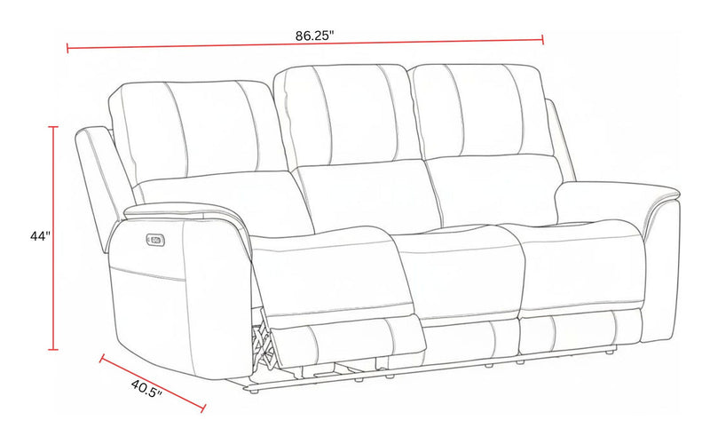 Easton - Zero Gravity Power Reclining Sofa Set - R&R Furniture Gallery (Fountain Valley, CA)