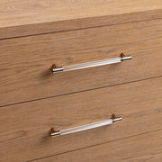 Classic Home Alisen 6-drawer dresser in Napa Grove finish, showcasing wooden dresser with multiple storage drawers.