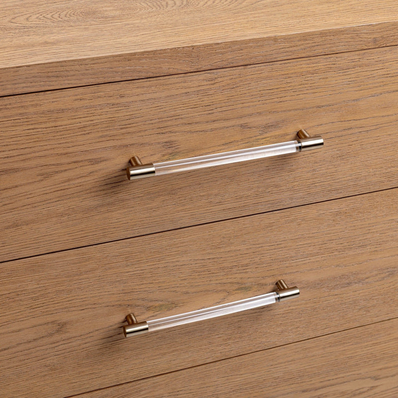 Classic Home Alisen 6-drawer dresser in Napa Grove finish, showcasing wooden dresser with multiple storage drawers.