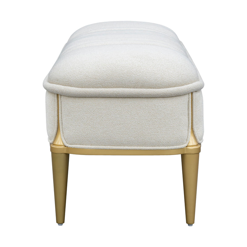 Scotts Square - Accent Bench - Light Champagne - R&R Furniture Gallery (Fountain Valley, CA)