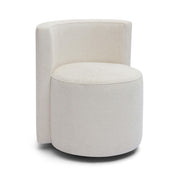 Alyssa - Chenille Rolling Desk Chair - Cream - R&R Furniture Gallery (Fountain Valley, CA)