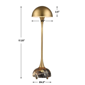 Hard Hat - Rechargeable Mini Lamp - Brass / Brown