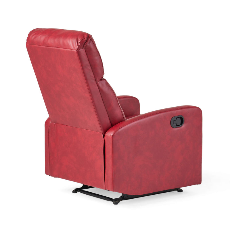 Contemporary Recliner Chair With Push Back Function - R&R Furniture Gallery (Fountain Valley, CA)