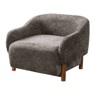 Modern Accent Chair With Recessed Arms And Tight Back