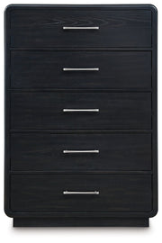 Rowanbeck - Five Drawer Chest - Black - R&R Furniture Gallery (Fountain Valley, CA)