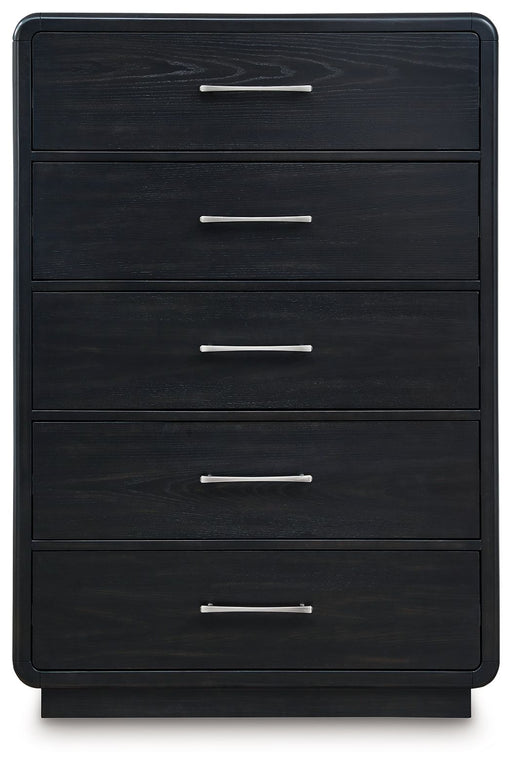 Rowanbeck - Five Drawer Chest - Black - R&R Furniture Gallery (Fountain Valley, CA)