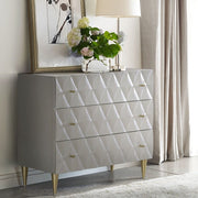 Anson - Console Cabinet - Metallic Silver & Champagne - R&R Furniture Gallery (Fountain Valley, CA)