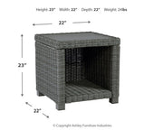 Elite Park - Square End Table - Gray - R&R Furniture Gallery (Fountain Valley, CA)