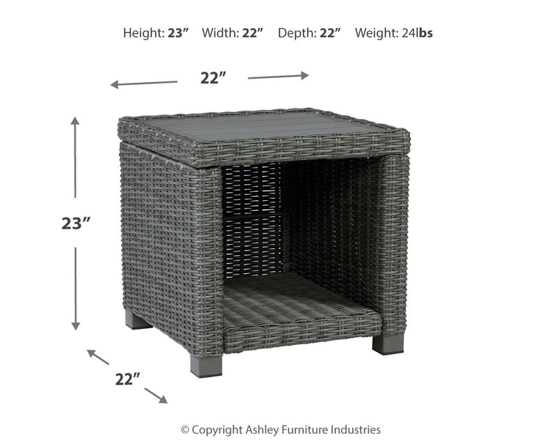 Elite Park - Square End Table - Gray - R&R Furniture Gallery (Fountain Valley, CA)