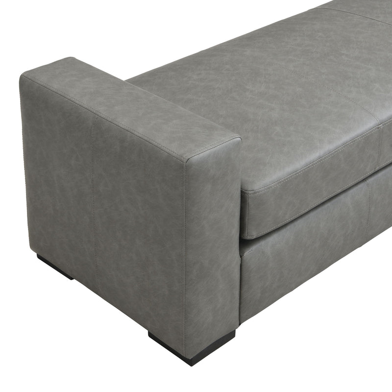 Ottoman With Unique Armrest Design For Living Spaces - R&R Furniture Gallery (Fountain Valley, CA)