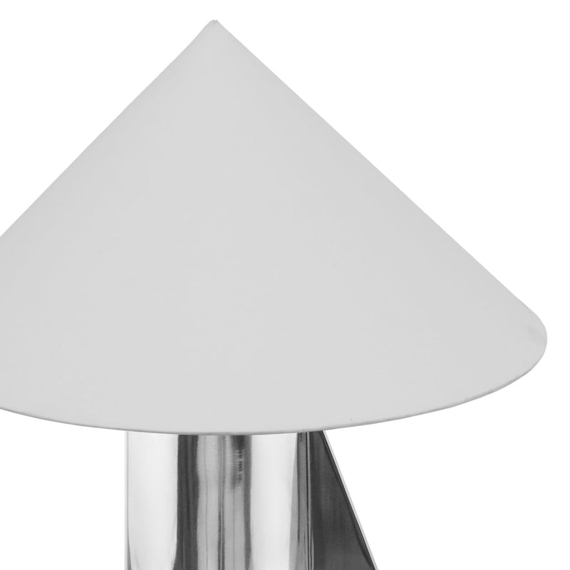 Geo - Angled Table Lamp - Chrome - R&R Furniture Gallery (Fountain Valley, CA)