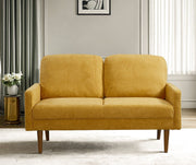 Loveseat Sofa, European Style With Sleek Design, Modern & Vintage Flair, Upholstered 2 Seater Couch - R&R Furniture Gallery (Fountain Valley, CA)