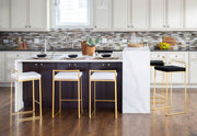 Lumi Source Fuji contemporary glam barstool with quality construction, featuring sleek design and modern style for stylish seating.