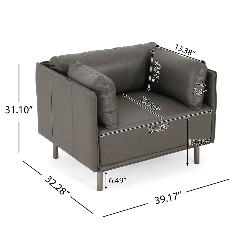 Vintage Modern Aesthetic Appeal Lounge Chair - R&R Furniture Gallery (Fountain Valley, CA)