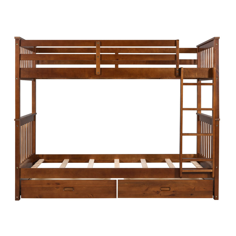 Bunk Bed With Ladders And 2 Storage Drawers - R&R Furniture Gallery (Fountain Valley, CA)