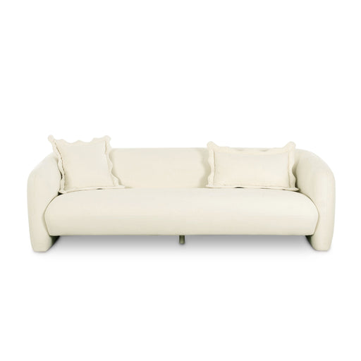 Lou - Performance Velvet Sofa - Cream - R&R Furniture Gallery (Fountain Valley, CA)