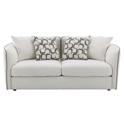 Yolanda - Loveseat With 4 Pillows - Beige Chenille - R&R Furniture Gallery (Fountain Valley, CA)