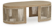 Serena Shores - Rectangular Cocktail Table - Beige - R&R Furniture Gallery (Fountain Valley, CA)