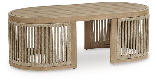 Serena Shores - Rectangular Cocktail Table - Beige - R&R Furniture Gallery (Fountain Valley, CA)