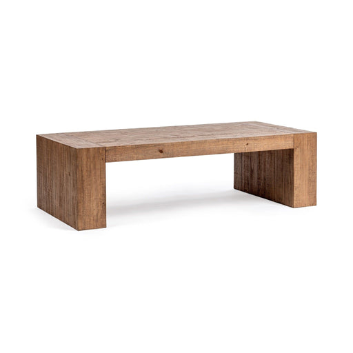 Classic Home Clayton coffee table for living room, featuring a modern wooden design with a smooth surface and sturdy legs.