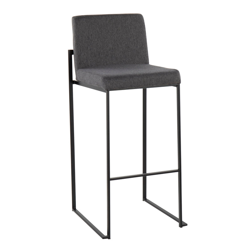 Lumi Source Fuji high back barstool with modern elegant design, featuring a sleek contemporary style and sturdy construction.