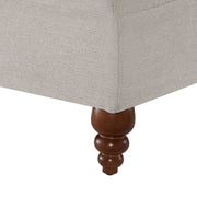 Candor - Ottoman Upholstered Footrest - Beige / Gray - R&R Furniture Gallery (Fountain Valley, CA)