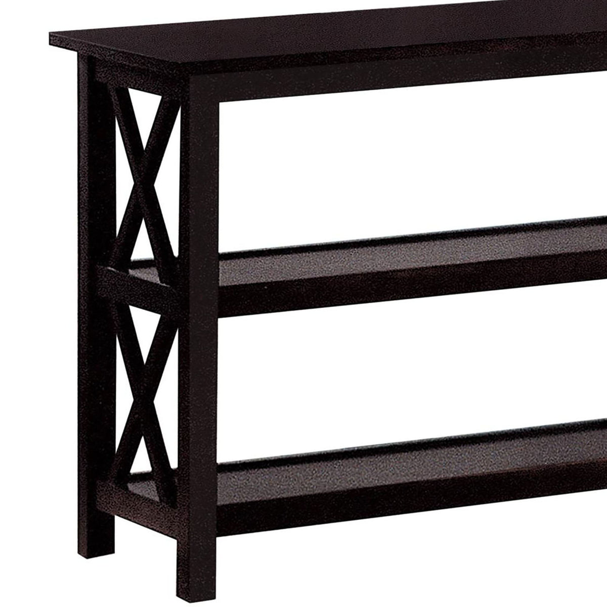 Sofa Table With Shelf - Brown