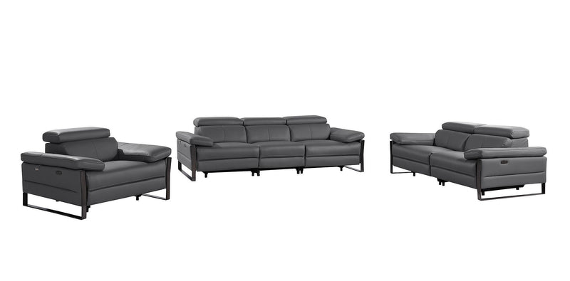 1246 - Modular Power Triple Reclining Sofa, Loveseat, And Chair Set With Power Headrests