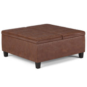 Ellis - Coffee Table Storage Ottoman Contemporary Design - R&R Furniture Gallery (Fountain Valley, CA)