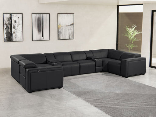 1224 - 8-Piece U-Shaped Sectional Sofa In With 2 Power Recliners & Power Headrests - R&R Furniture Gallery (Fountain Valley, CA)