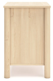 Cabinella - Two Drawer Night Stand - Tan - R&R Furniture Gallery (Fountain Valley, CA)