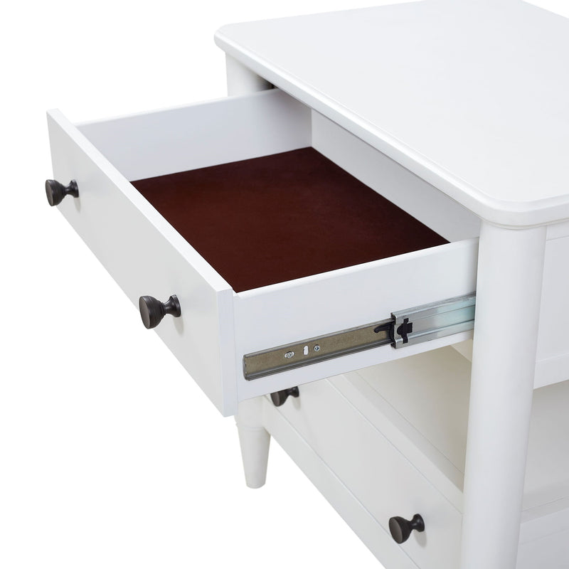 Open Nightstand With 2 Drawers - R&R Furniture Gallery (Fountain Valley, CA)